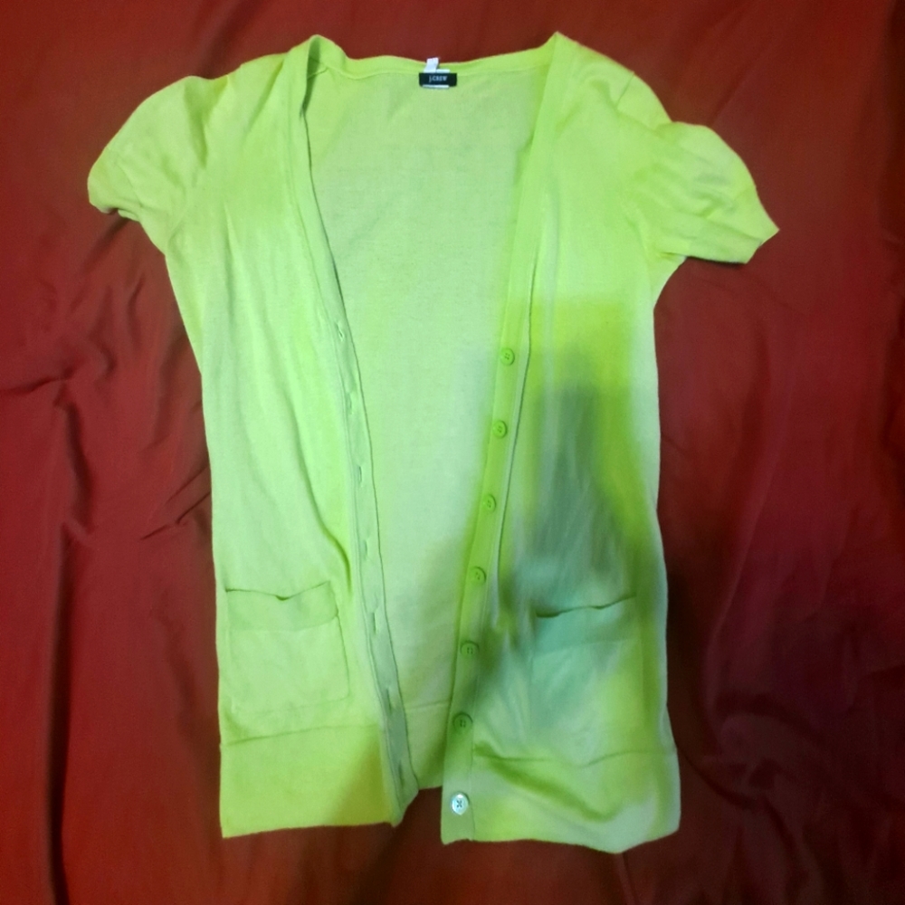 J. Crew Short Sleeve Cardigan, Size Small